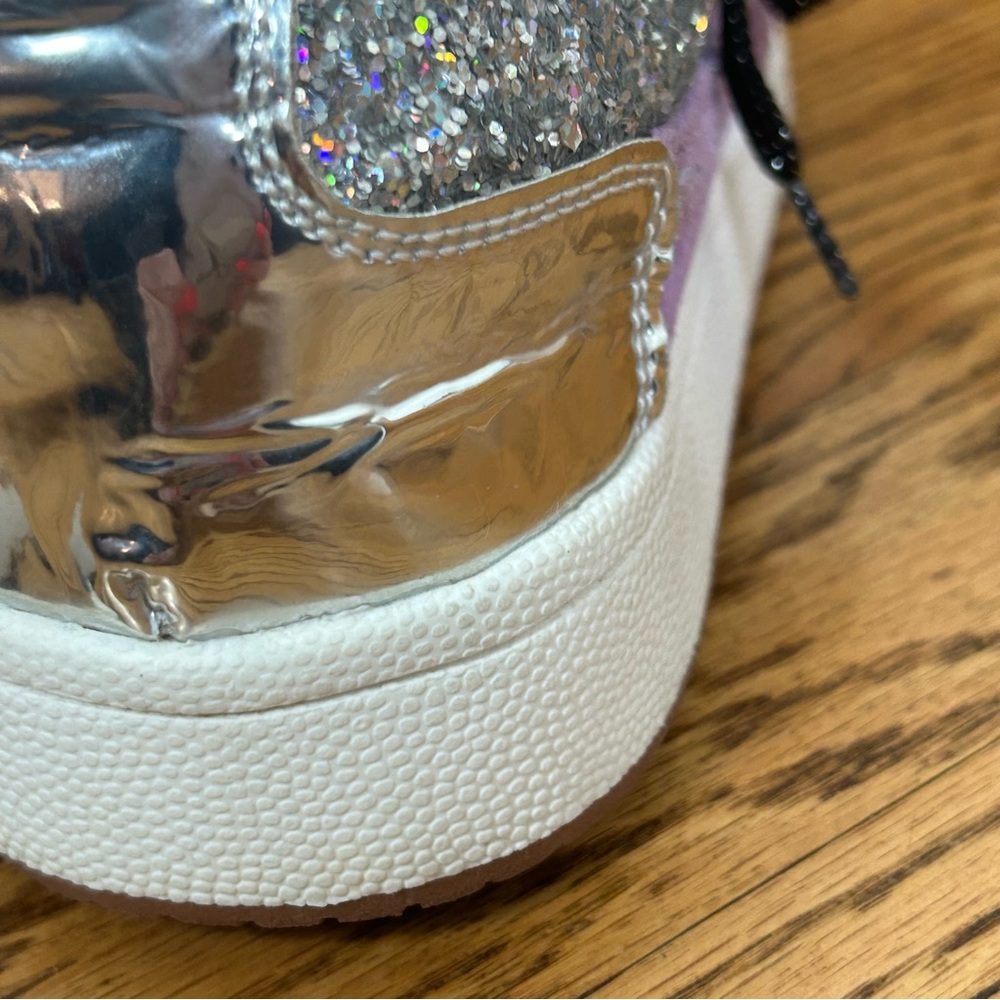 Steve Madden | Goody Lilac Multi Sneaker Girls Size 4 - Picture 12 of 13